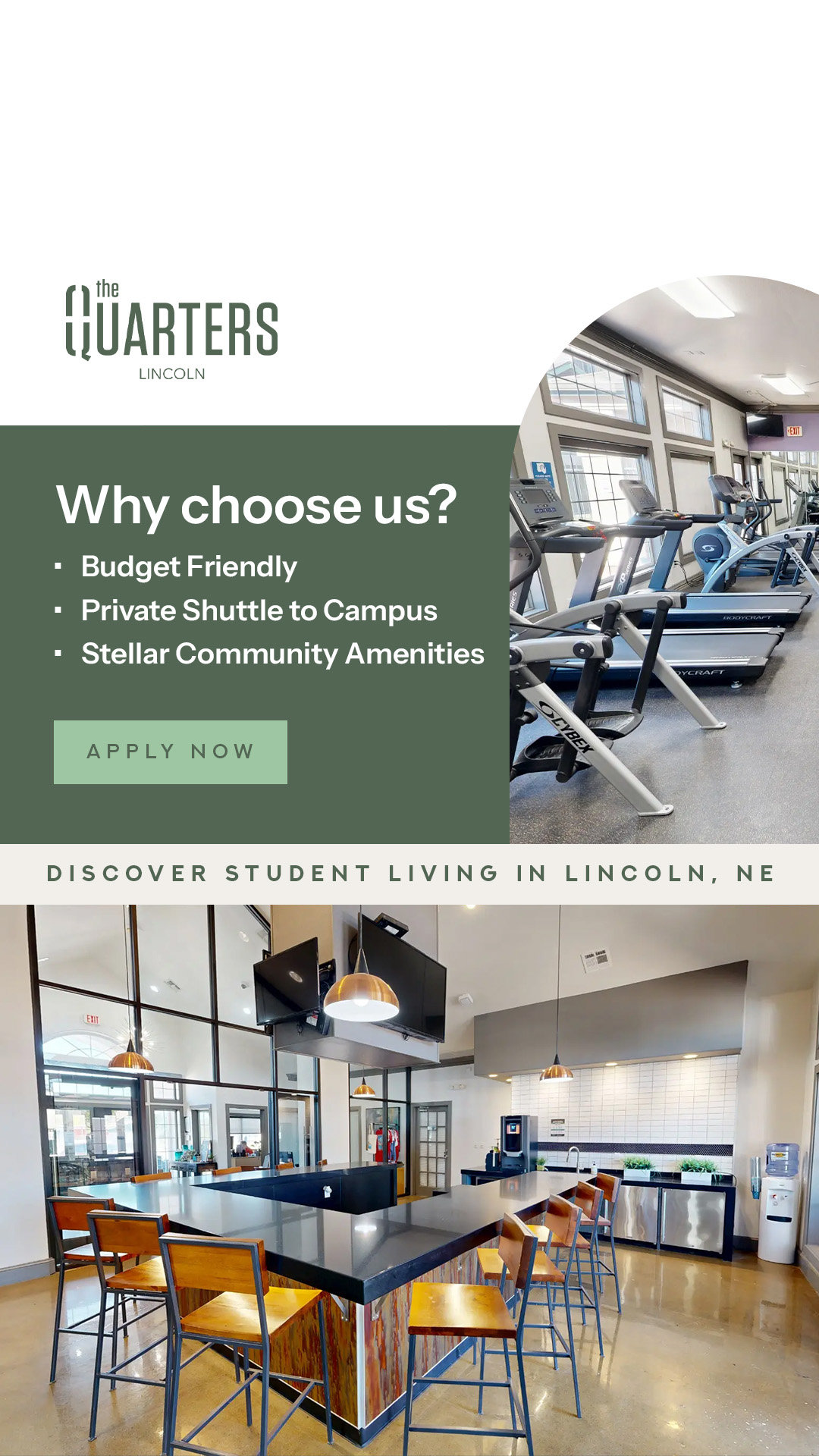 The Quarters Lincoln Facebook ad from Feb 20, 2026