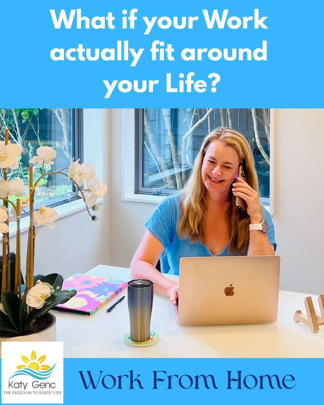 The freedom to enjoy life Facebook ad: What If Your Work Actually Fit Around Your Life?