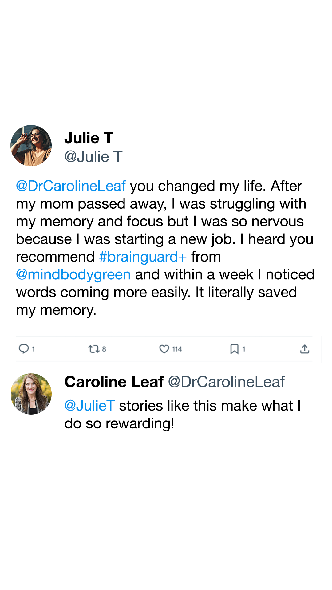 Dr. Caroline Leaf Facebook ad