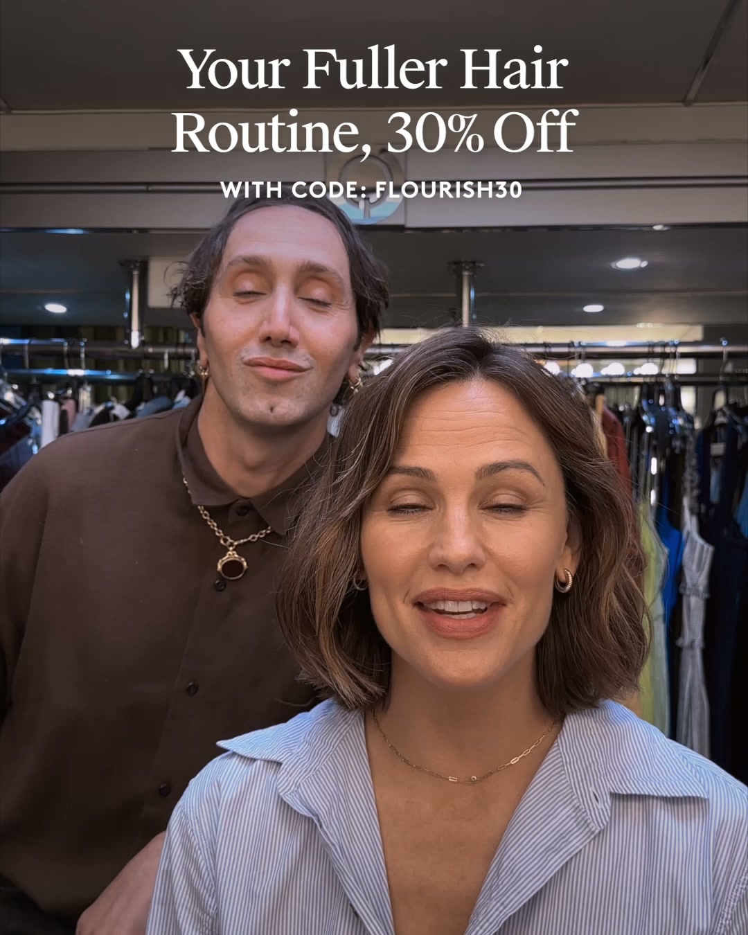 Jennifer Garner Facebook ad: Award-Winning Hair Growth for Women