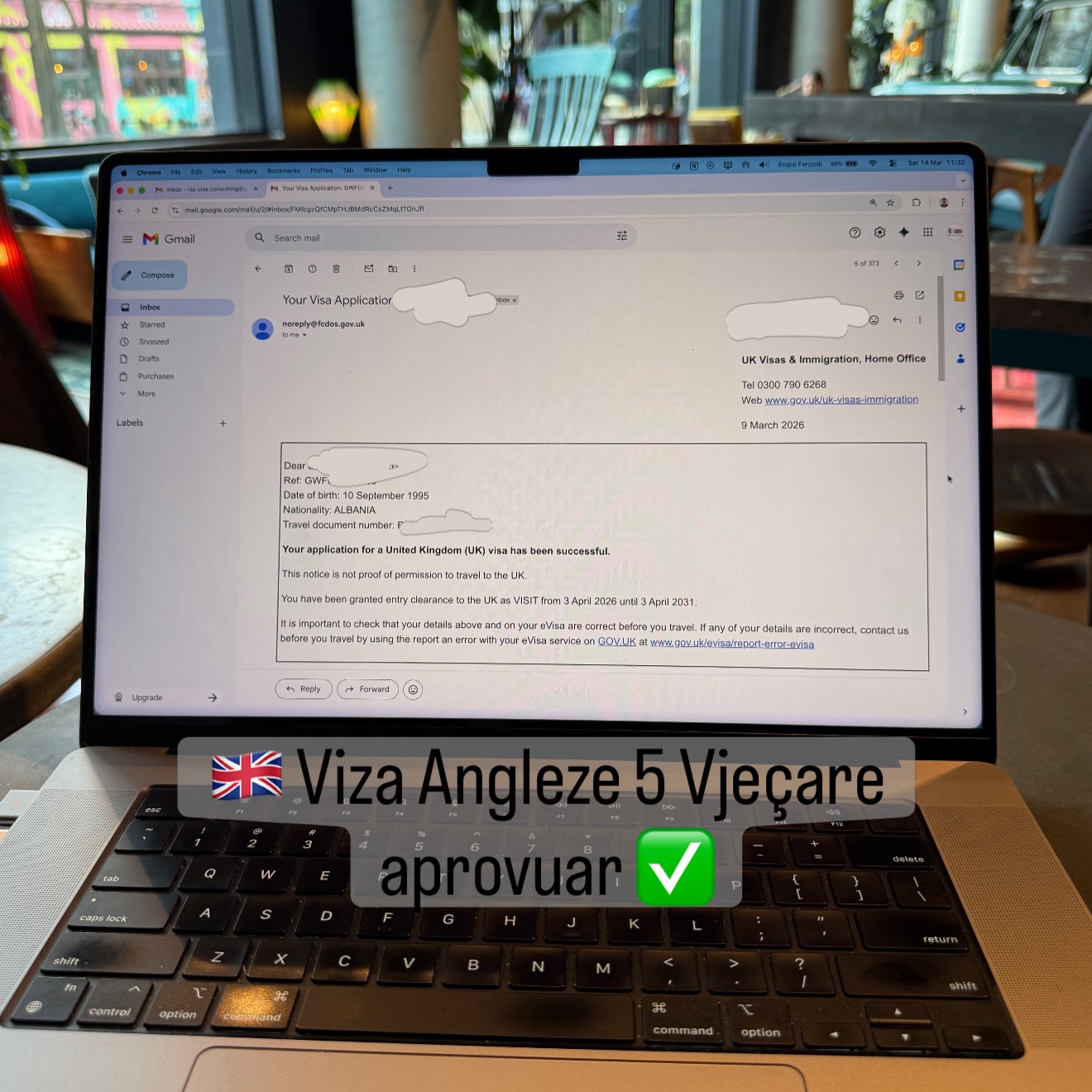 VIP Visa Consulting Facebook ad