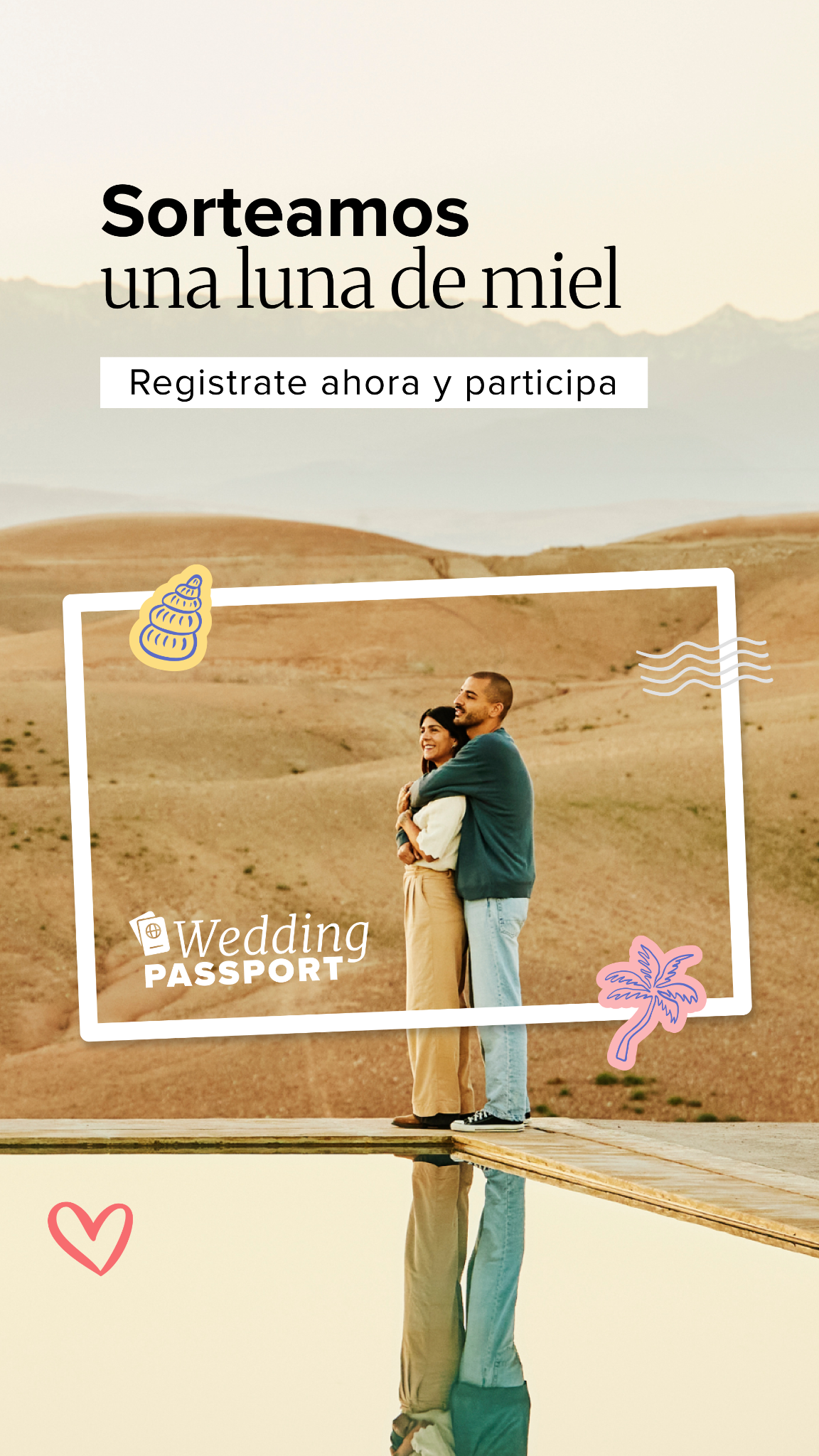 Bodas.net Facebook ad: Planifica tu boda con la app y participa