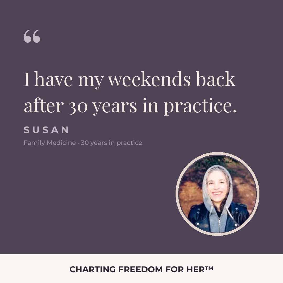 Annie Gallie MD Life Coaching Facebook ad: 100+ female clinicians have already done this.