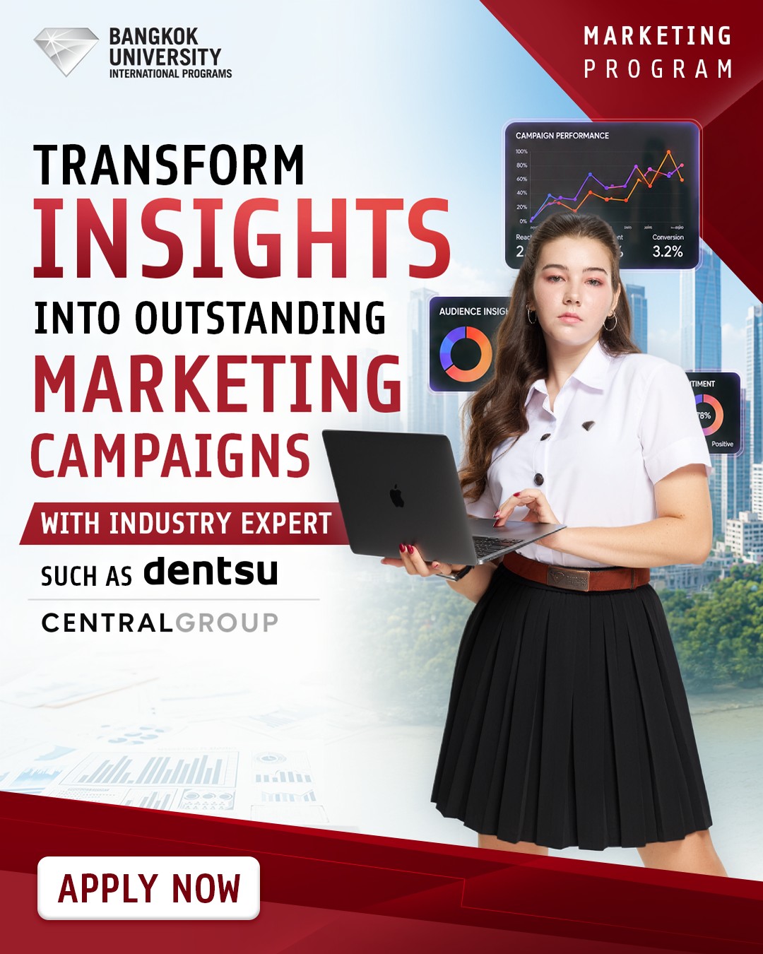 Bangkok University International Facebook ad