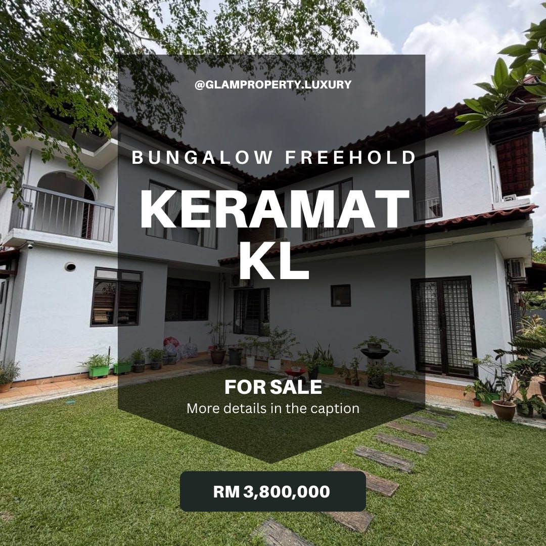 Glam Property Facebook ad: Freehold Bungalow 8 Minutes to KLCC, RM3.8M