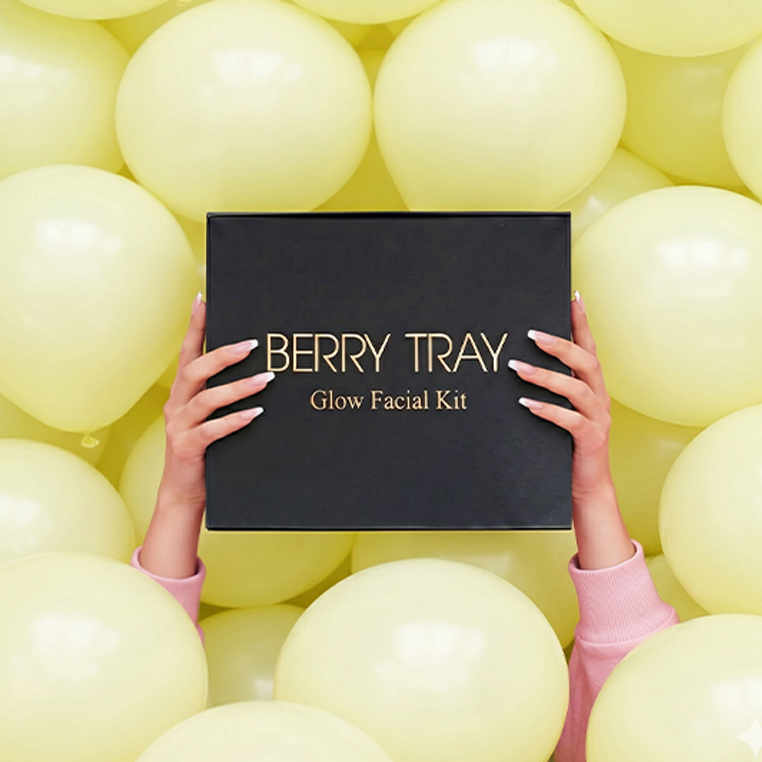 Berry Tray's Facebook ad: Refresh, hydrate, and glow