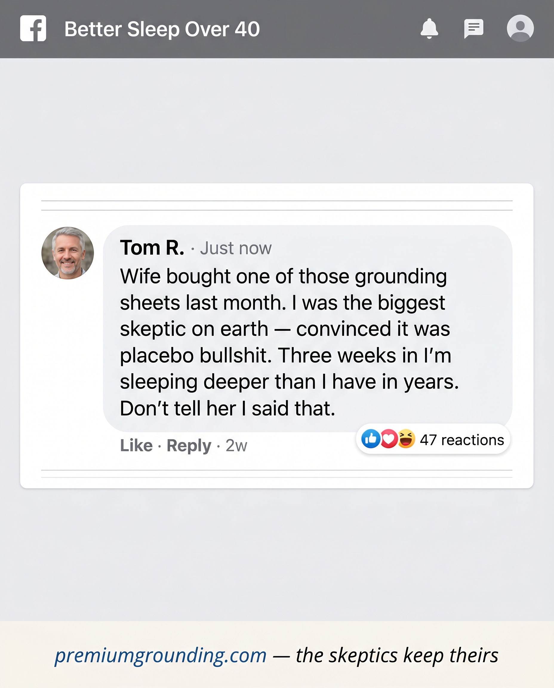 Premium Grounding  Facebook ad