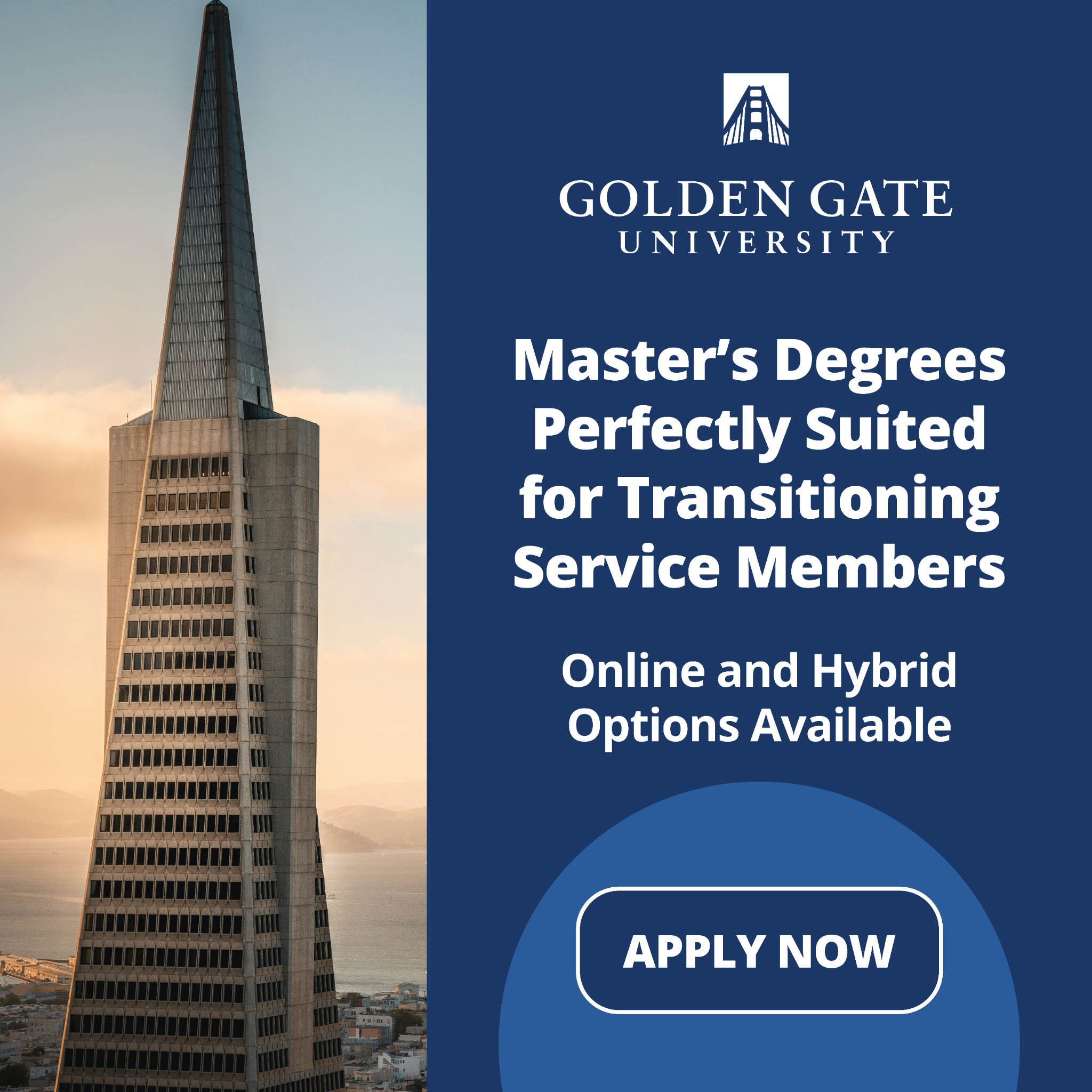Golden Gate University Facebook ad