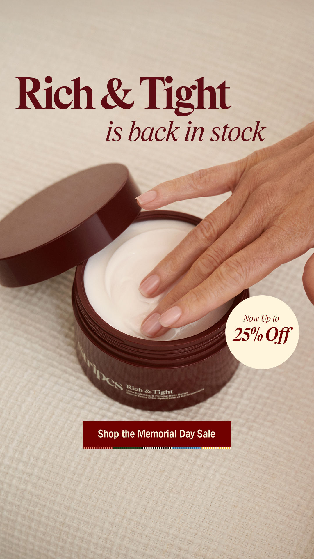 Stripes Beauty Facebook ad