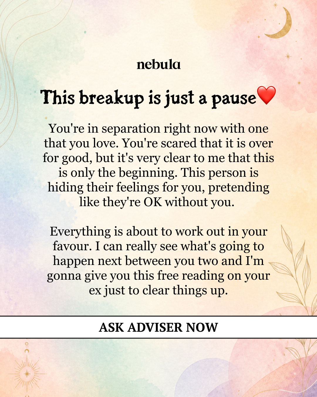 Your Relationship Advisor Facebook ad