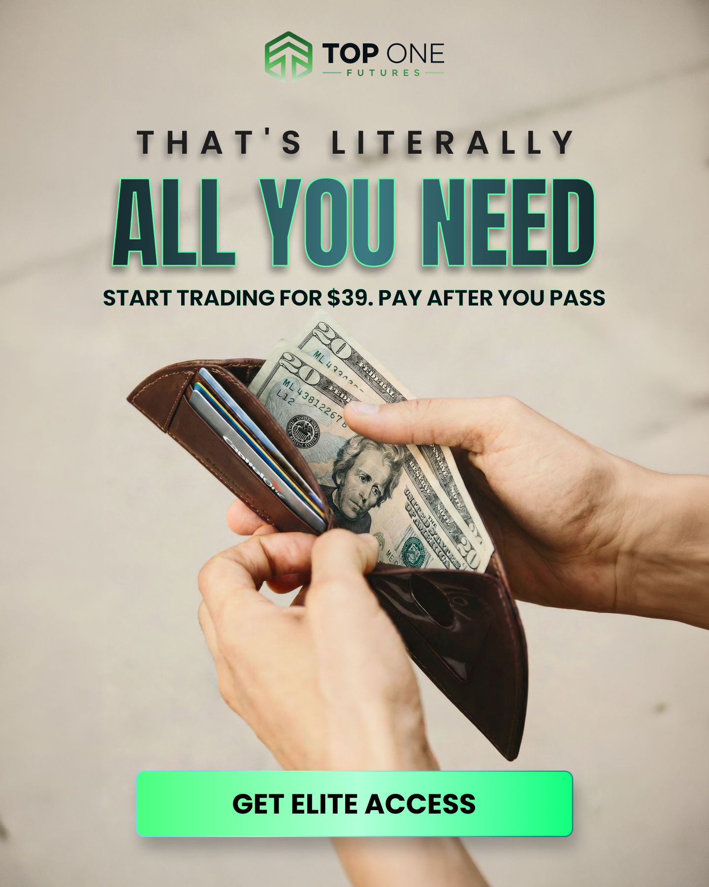 Top One Futures Facebook ad