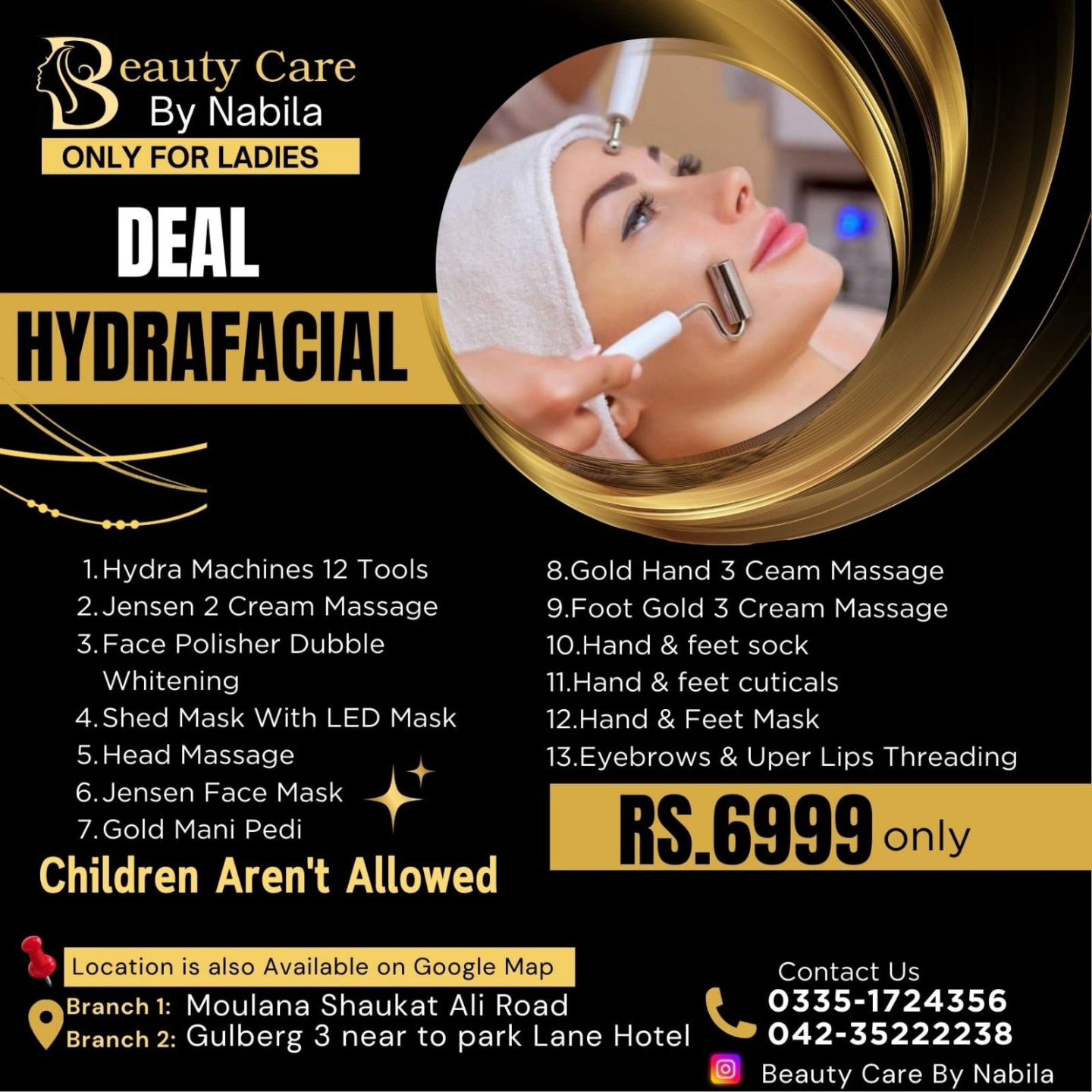 Beauty Care By Nabila -ladies saloon Facebook ad