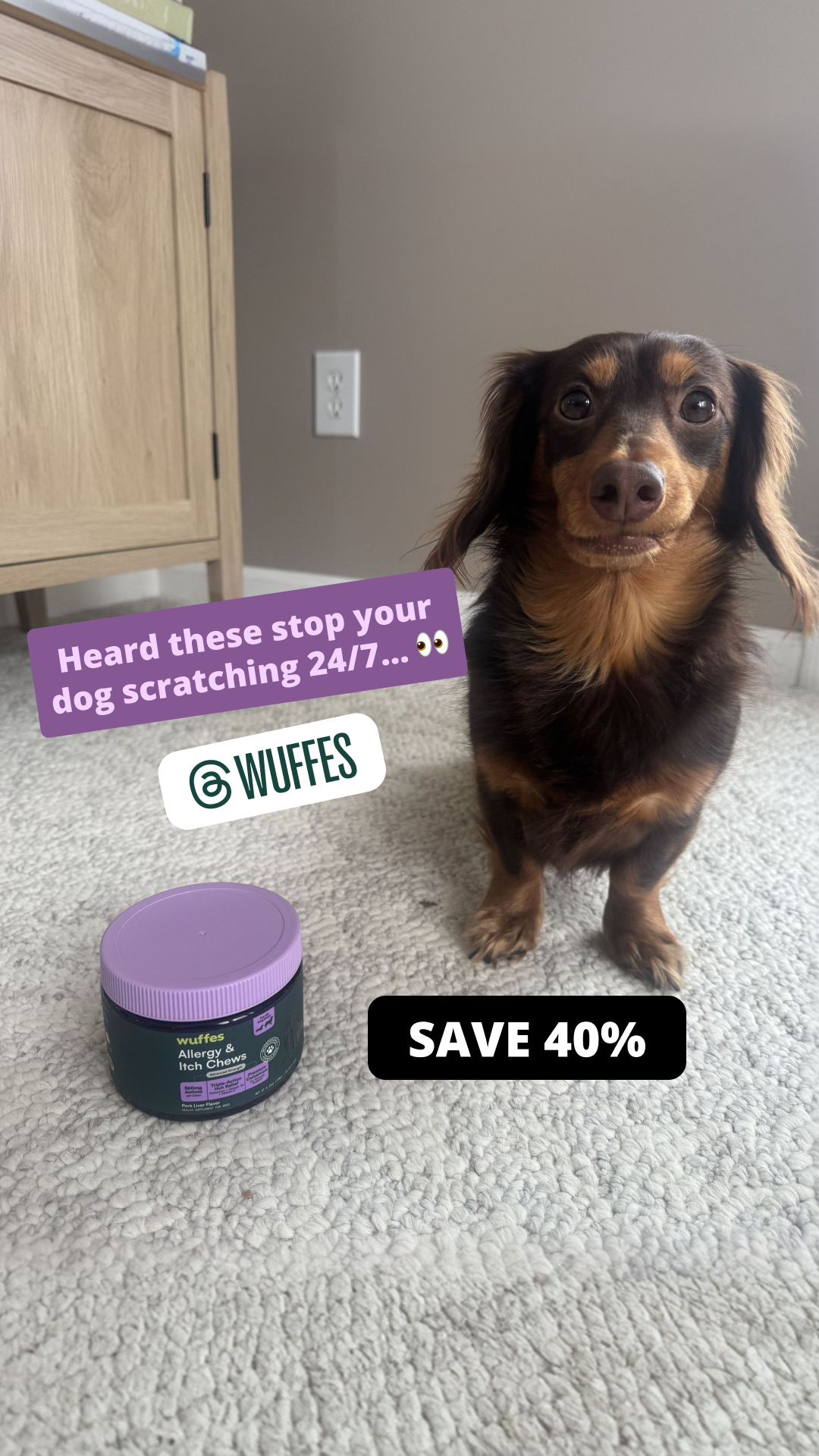 Wuffes Facebook ad