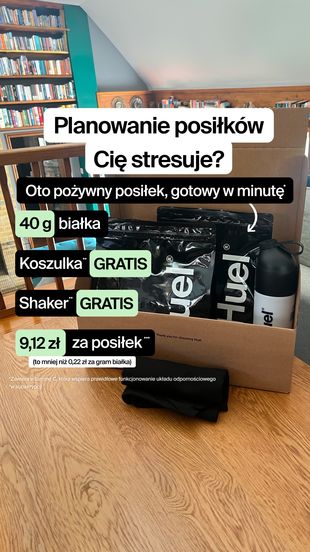 Huel Facebook ad