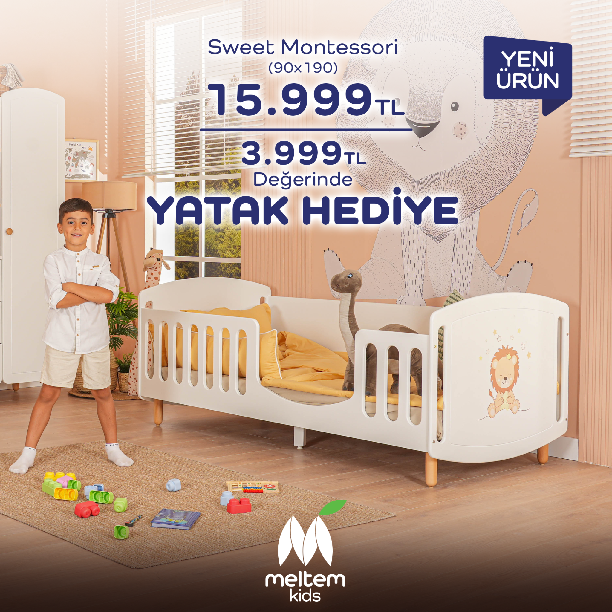 Meltem Bebek & Genç Odası Facebook ad: Sweet Montessori 15.999 TL, üstelik 3.999 TL değerinde…