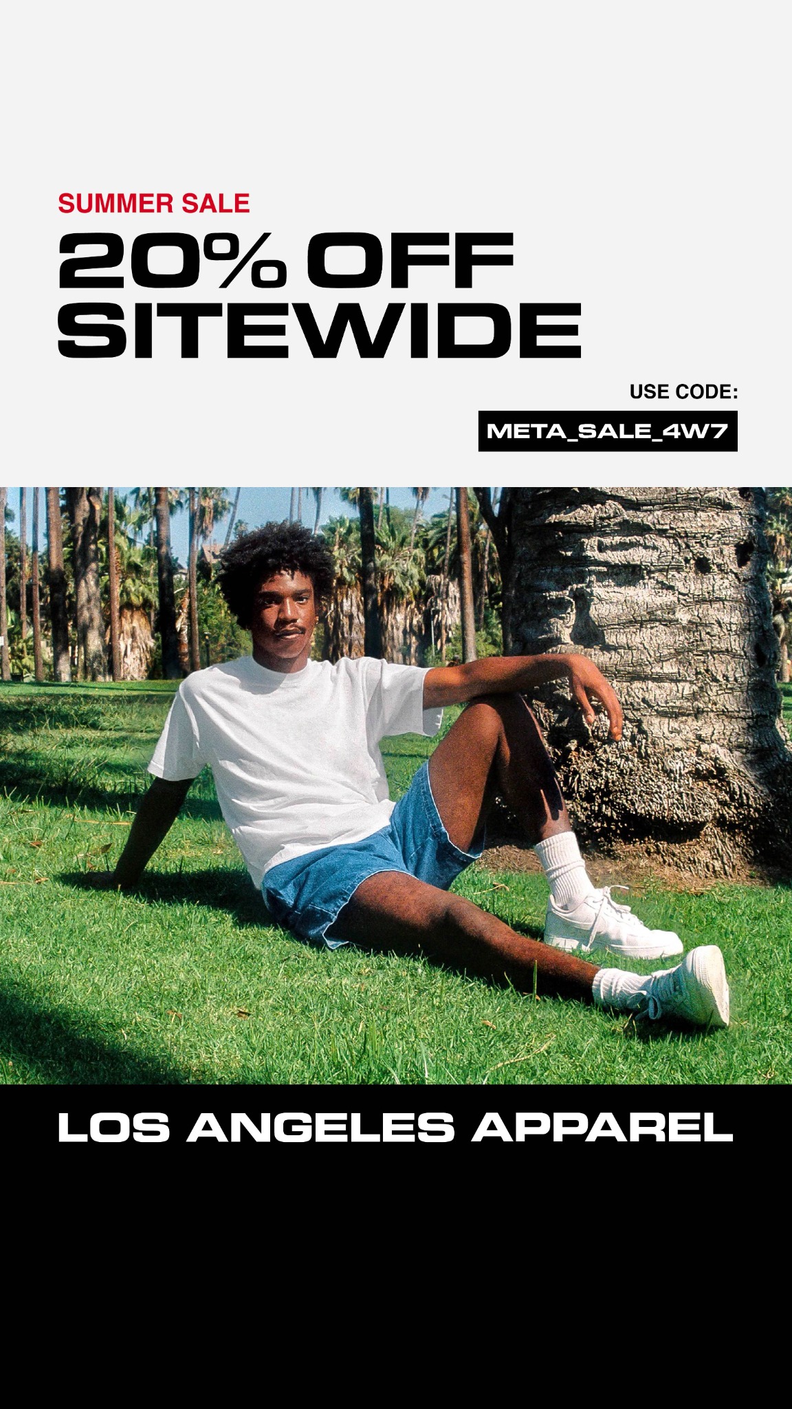 Los Angeles Apparel Facebook ad