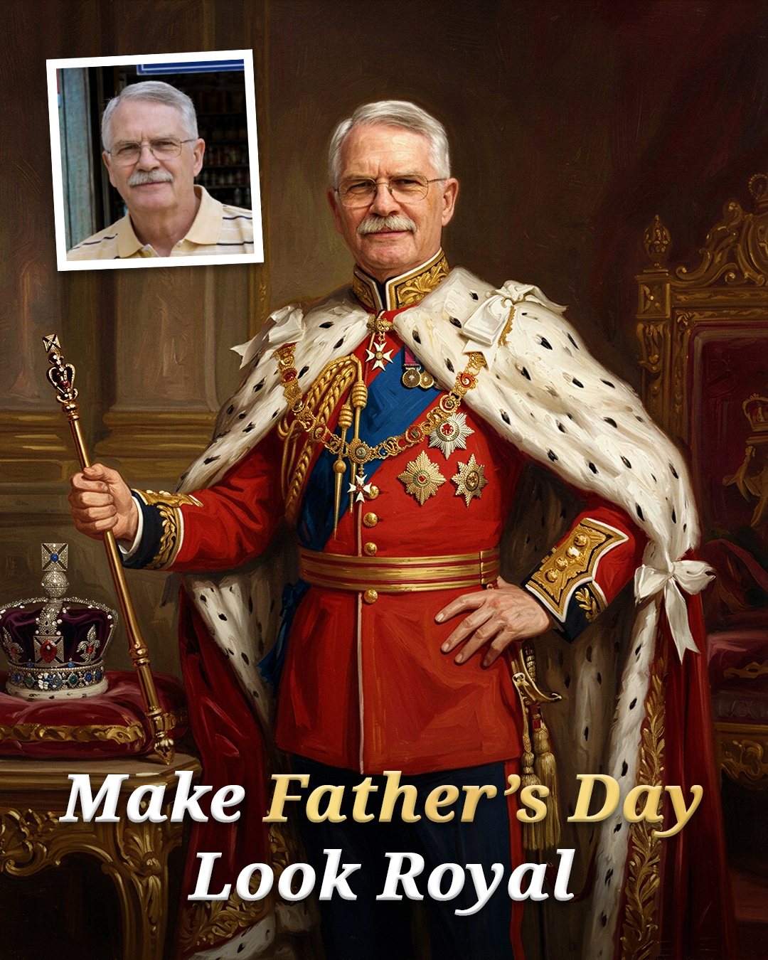 Turn Me Royal Facebook ad