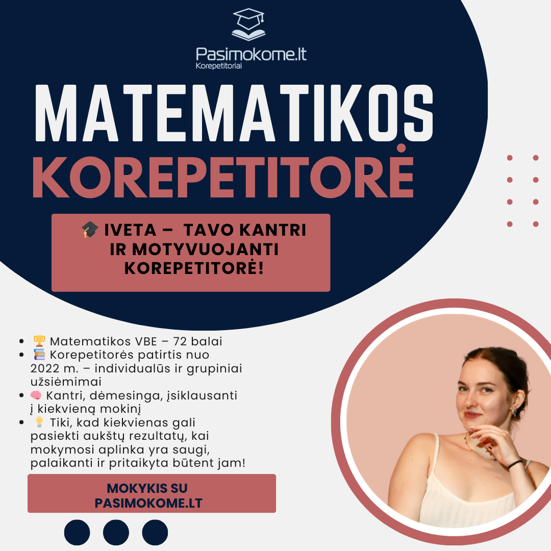 Pasimokome.lt korepetitoriai Facebook ad