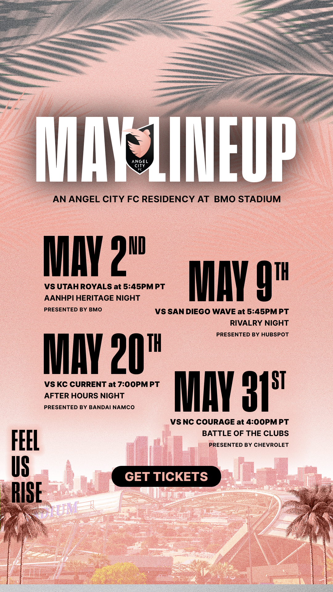 Angel City Football Club Facebook ad from May 8, 2026