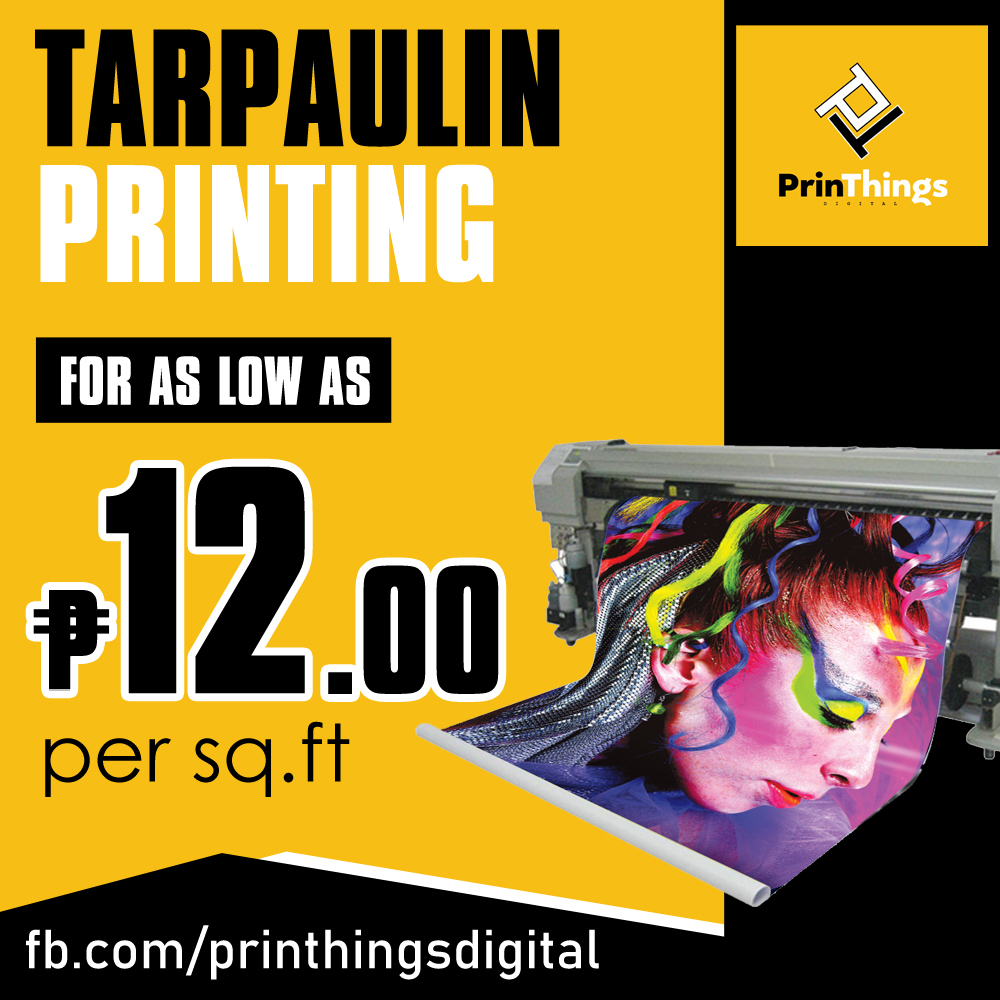 Printhings Digital Taguig Facebook ad: Super affordable Tarpauling Printing!