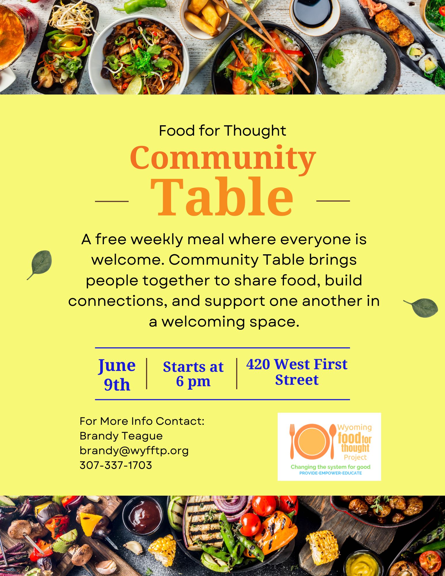 Wyoming Food For Thought Project Facebook ad