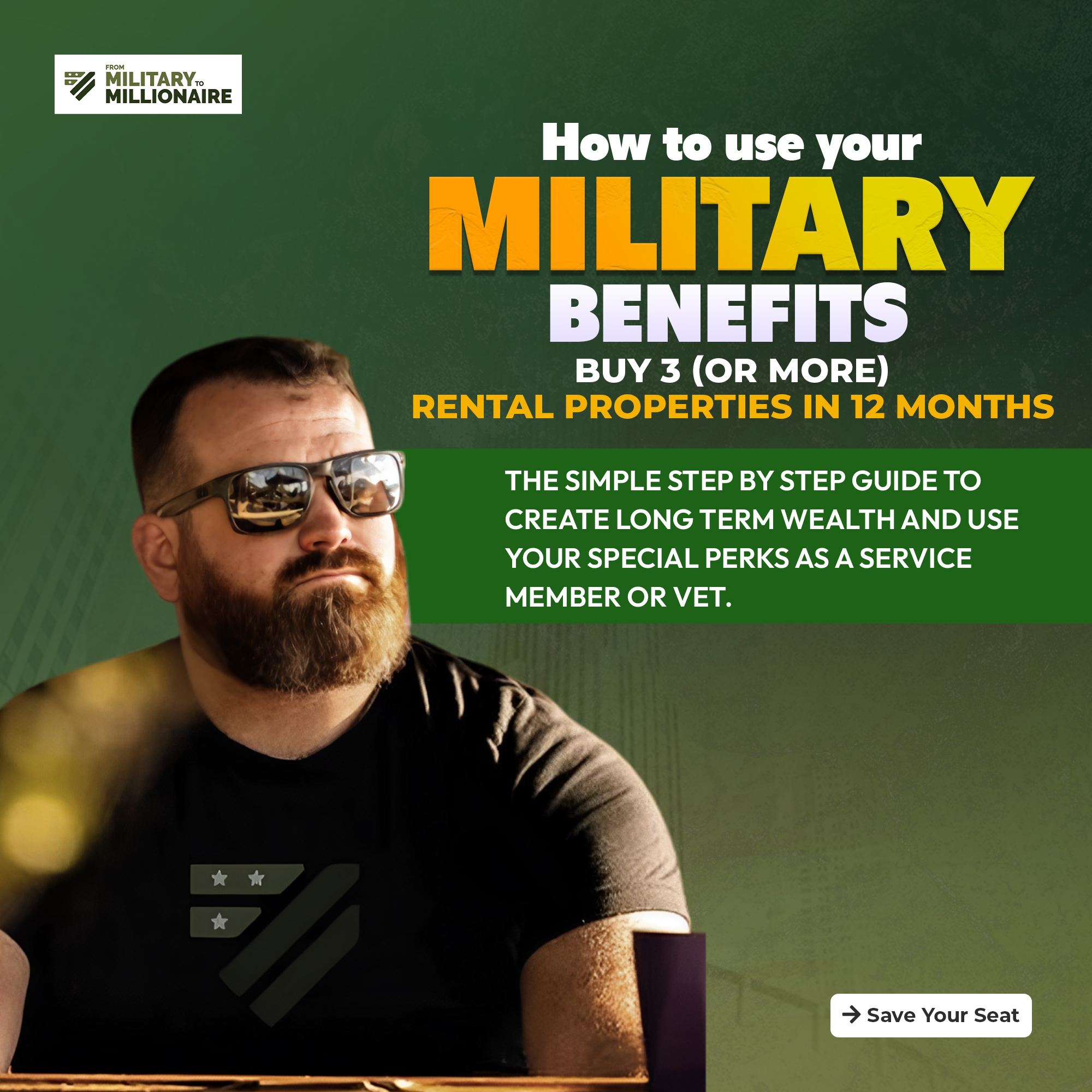 From Military to Millionaire Facebook ad: How to start investing as a service member or vet
