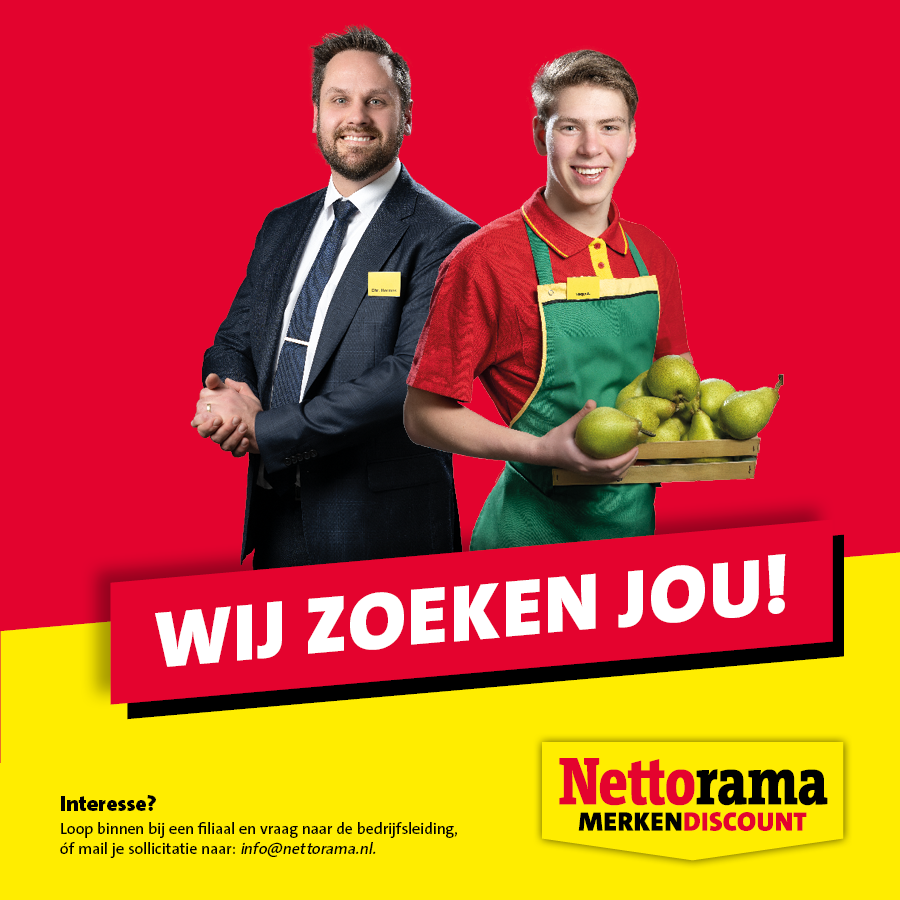 Nettorama Geldrop Facebook ad: Wij zoeken jou!
