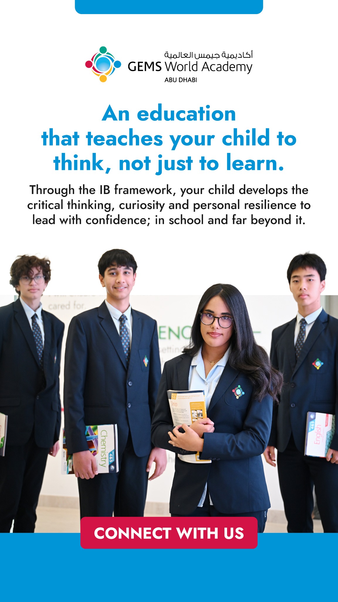 GEMS World Academy - Abu Dhabi Facebook ad from Apr 8, 2026