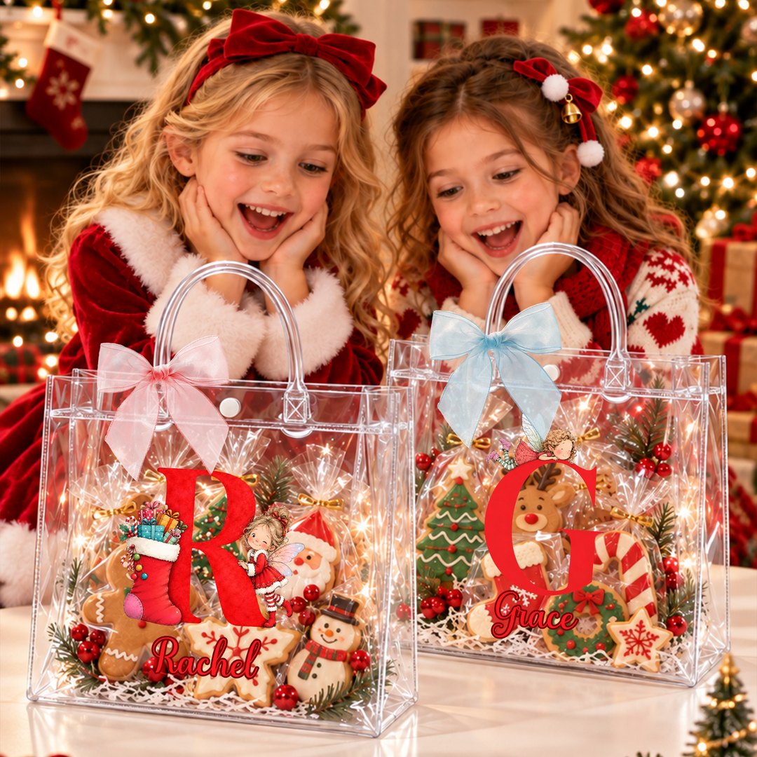 Callie France Facebook ad: Sachet cadeau transparent personnalisé avec l'initiale…
