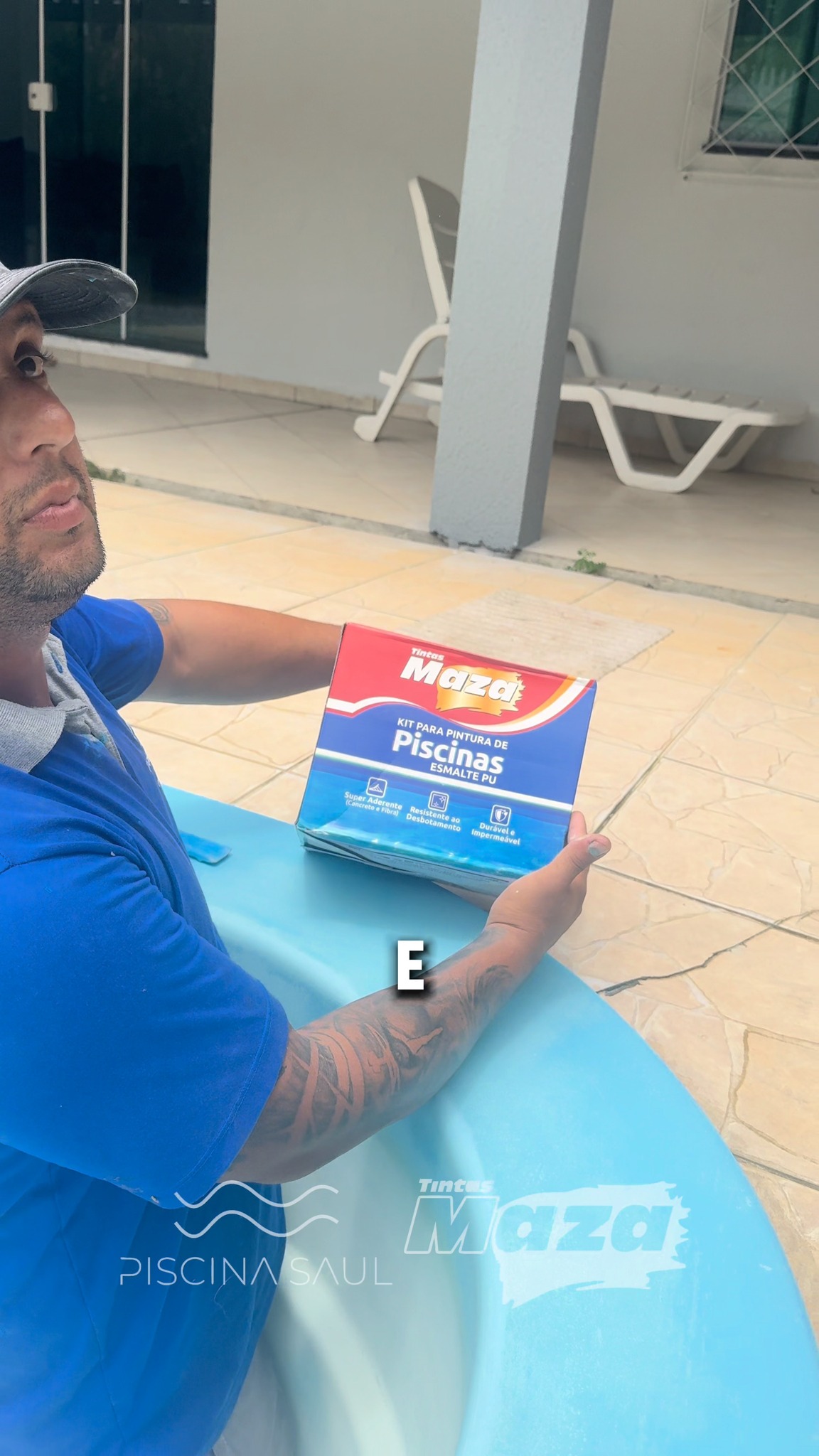 Tintas Maza Facebook ad: Pintando sua piscina?