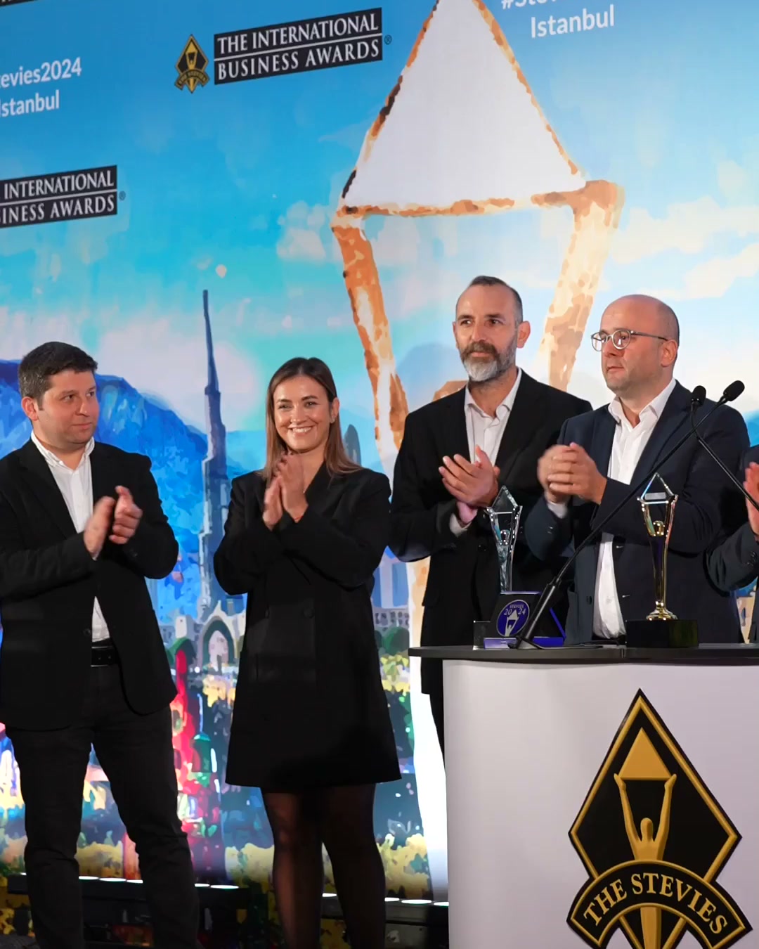 The Stevie Awards Facebook ad: Celebrate Excellence in Business. Submit a Stevie Award…