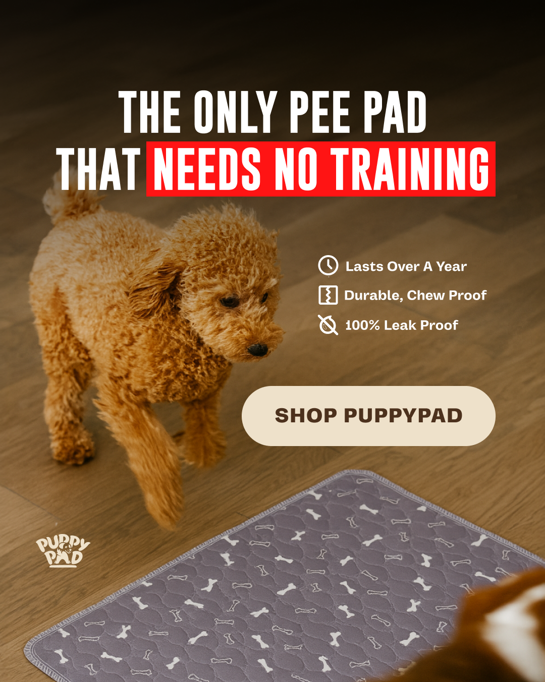 PuppyPad Facebook ad