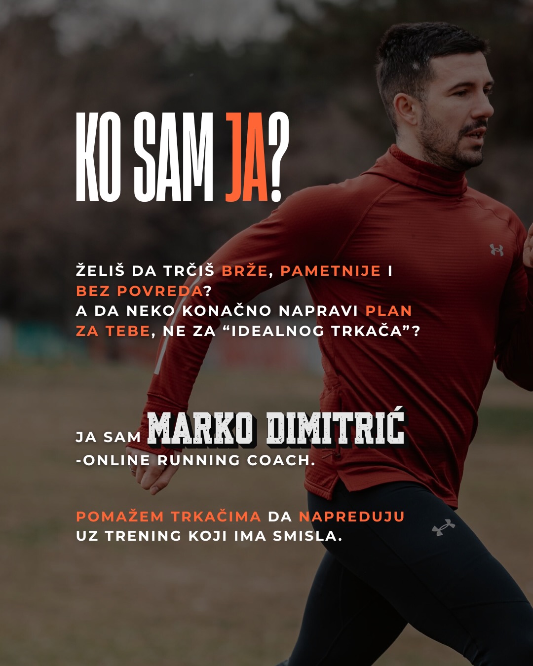 Marko Dimitrić Facebook ad: Ako si trkač i želiš da istrčiš trku…