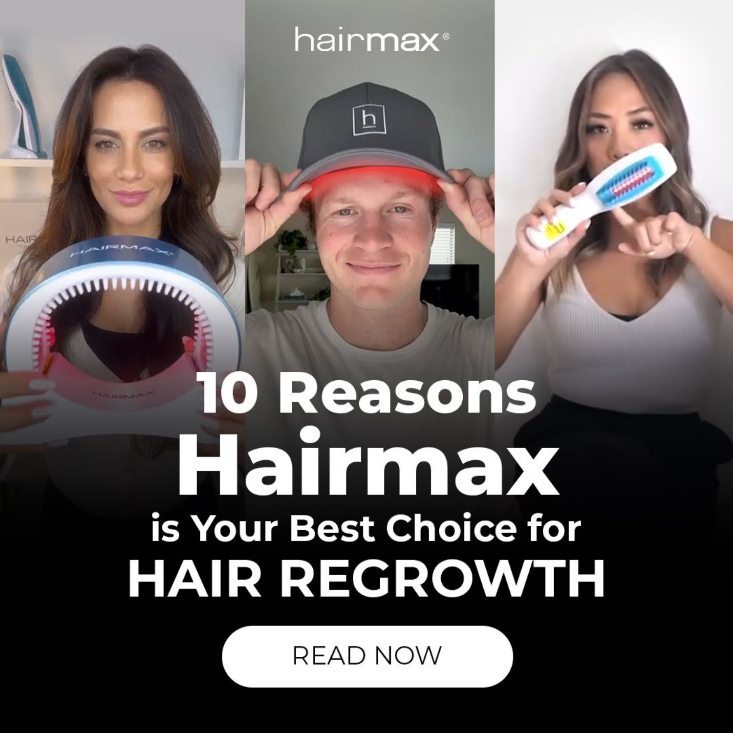 Hairmax Facebook ad