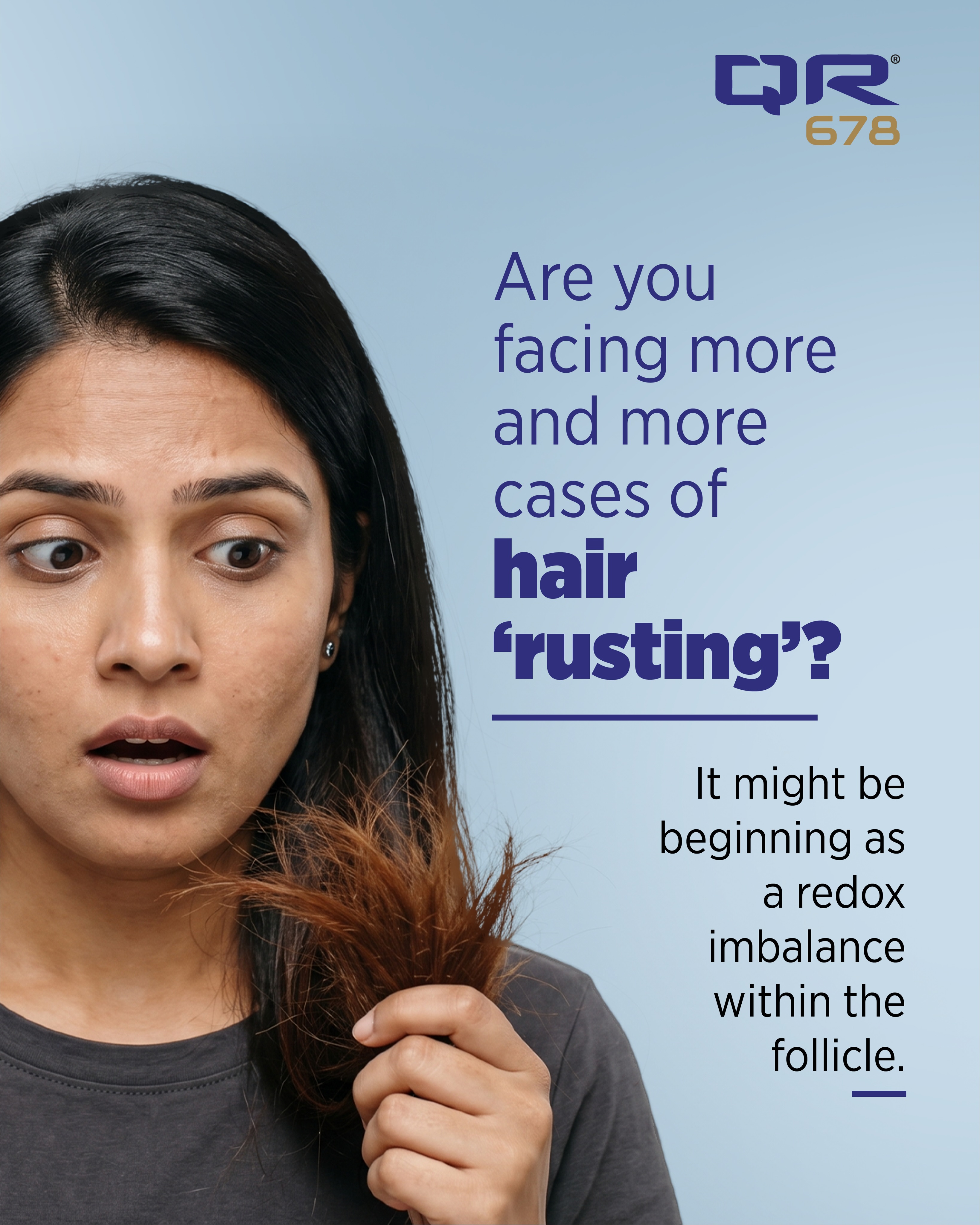 QR 678 Facebook ad: Your hair may not just be ageing.