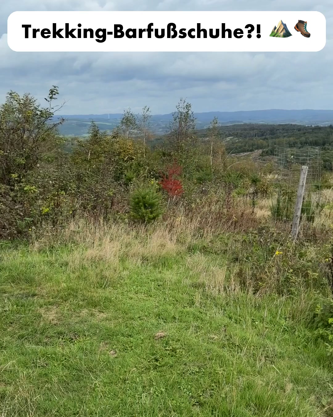 Freiluftkind Facebook ad: Wandern mit echtem Barfußgefühl