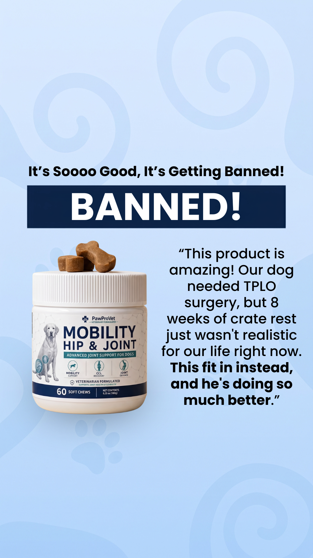 Paw Pro Vet Pets Facebook ad: 10,000+ Dogs Love Paw Pro Vet