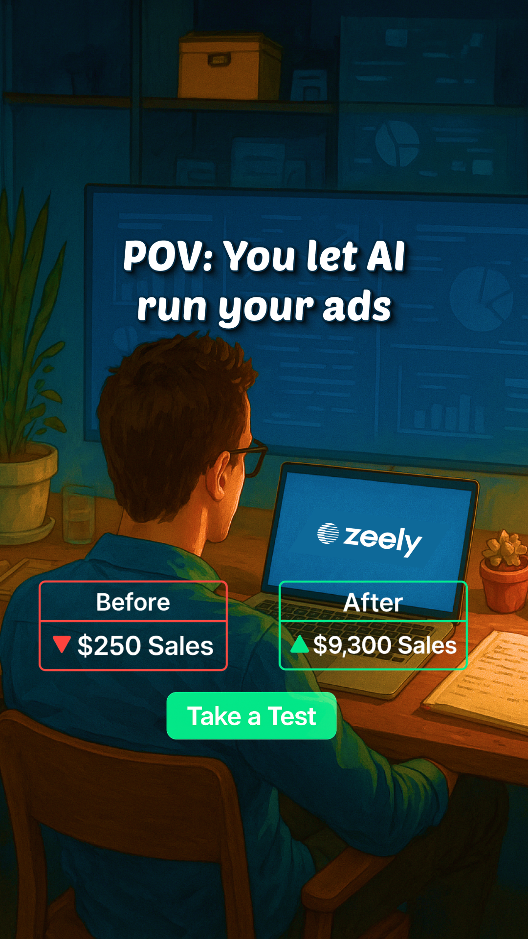 Zeely: AI Ads Maker Facebook ad