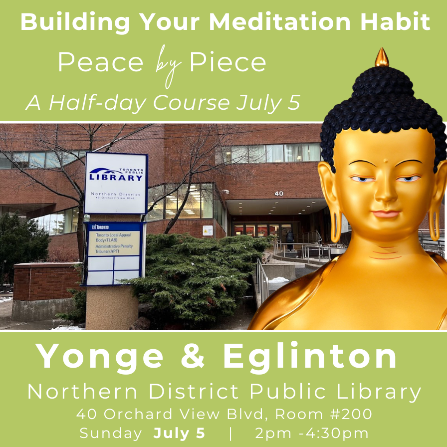 Kadampa Meditation Centre Canada Facebook ad: A half-day course on Building Your Meditation Habit
