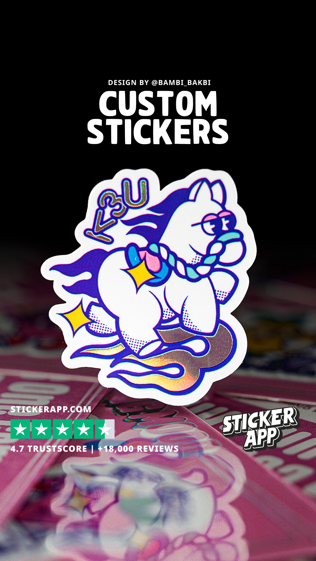 StickerApp Facebook ad
