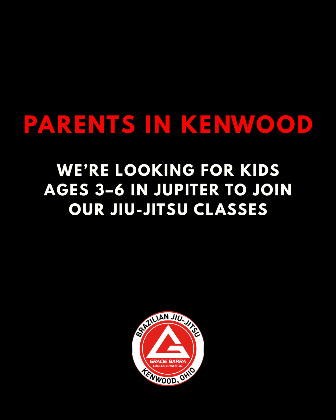 Gracie Barra Kenwood Facebook ad