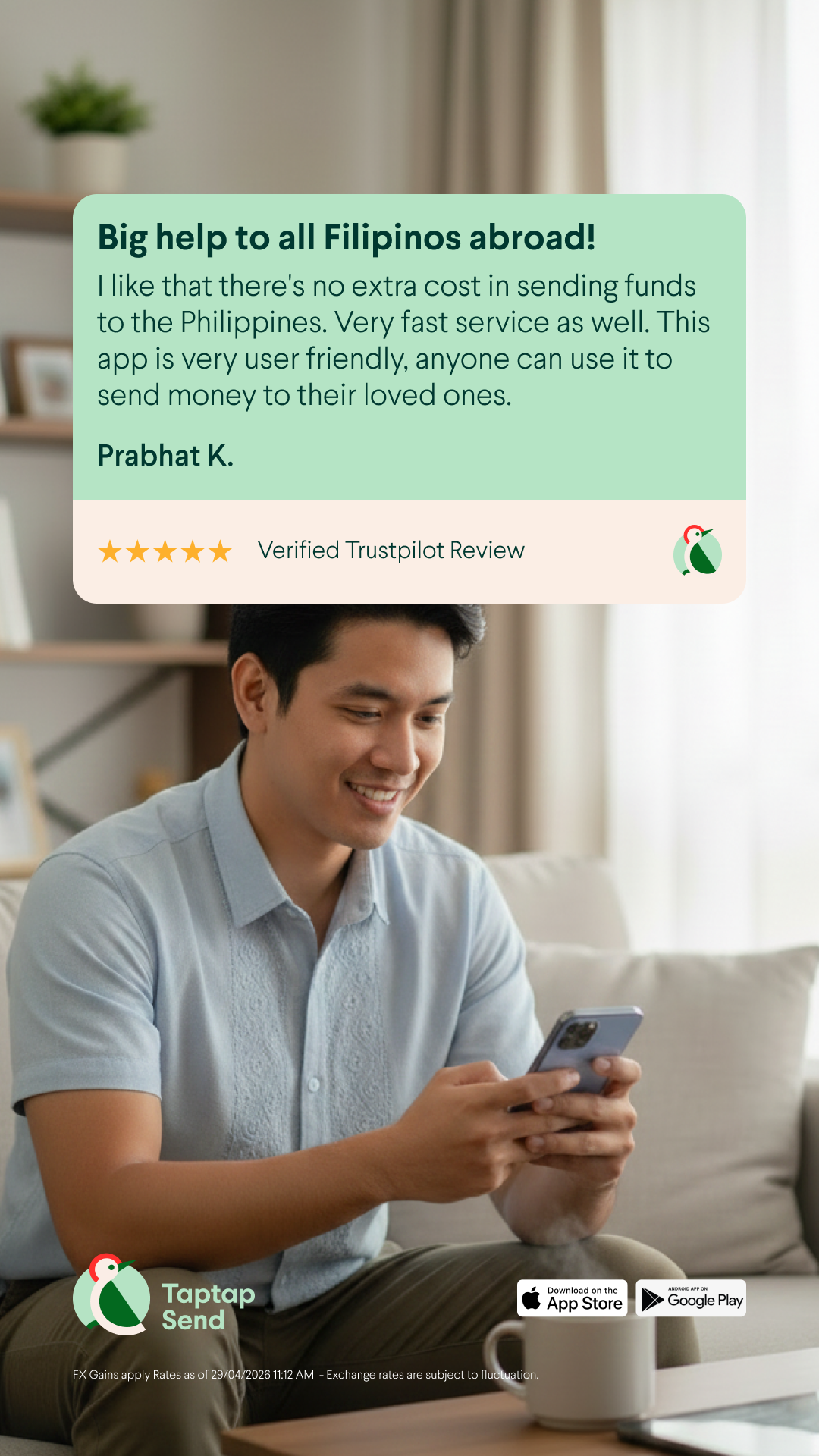 Taptap Send Philippines Facebook ad