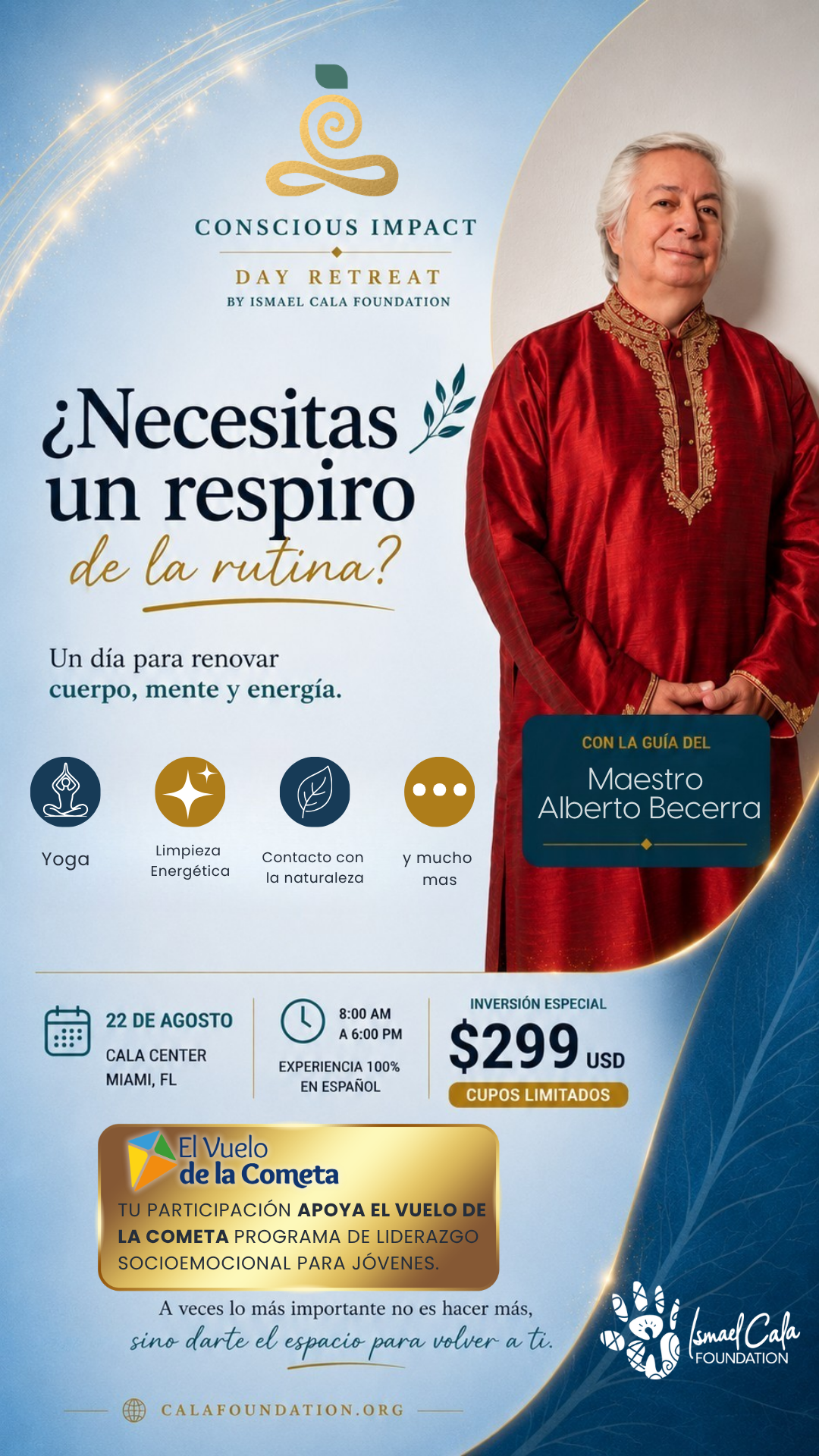 Ismael Cala Foundation Facebook ad from Jun 19, 2026