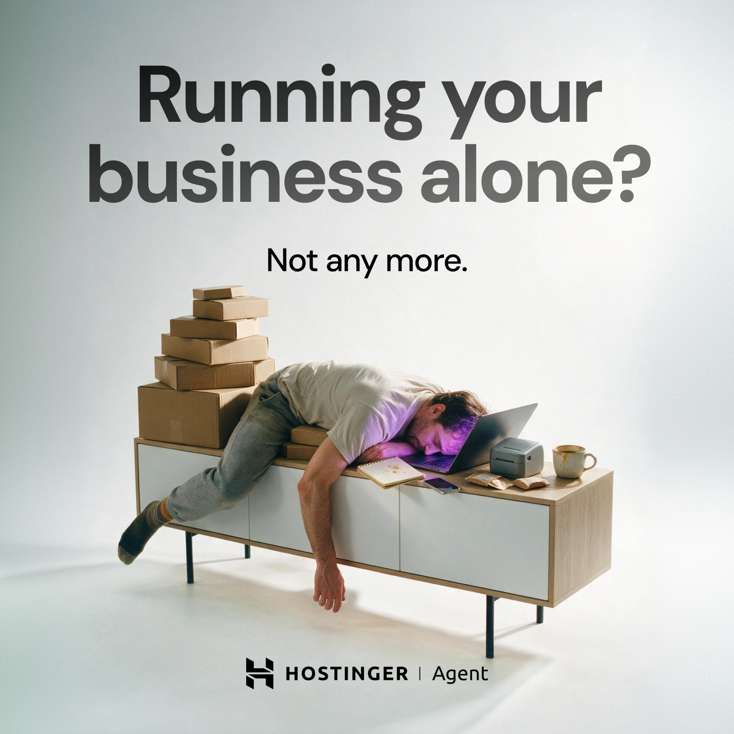 Hostinger Facebook ad: Hostinger Agents