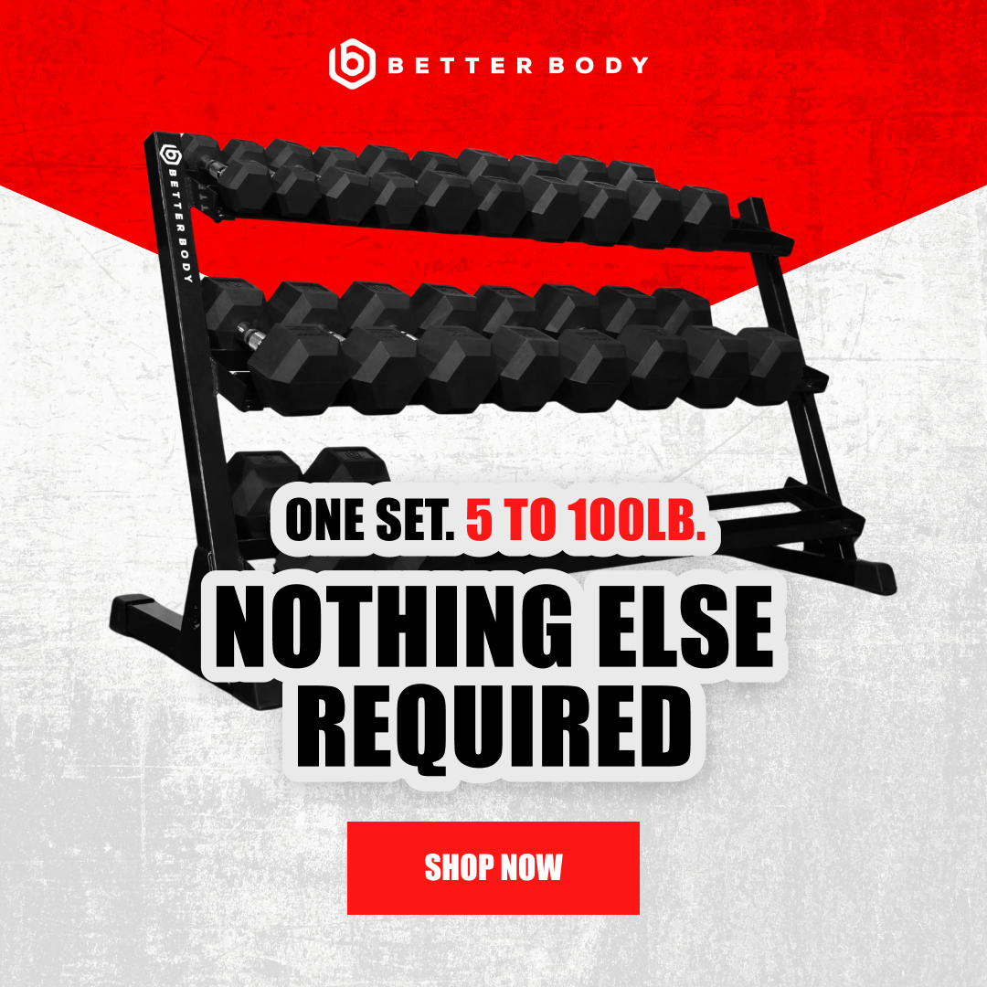 Better Body Equipment Co. Facebook ad: Take Your Home Gym To The Next Level