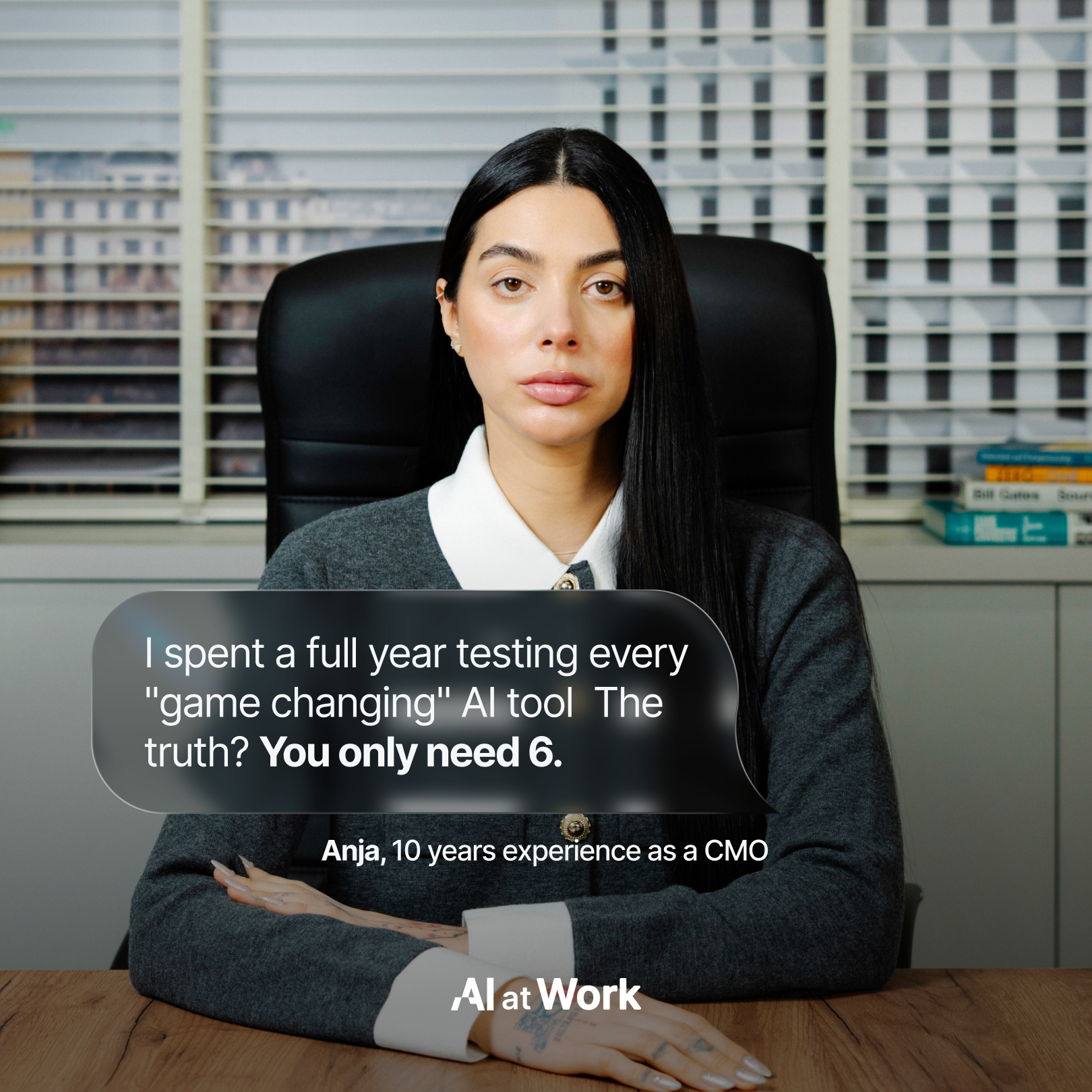 AIatWork Facebook ad: Не треба да научиш сè за AI.