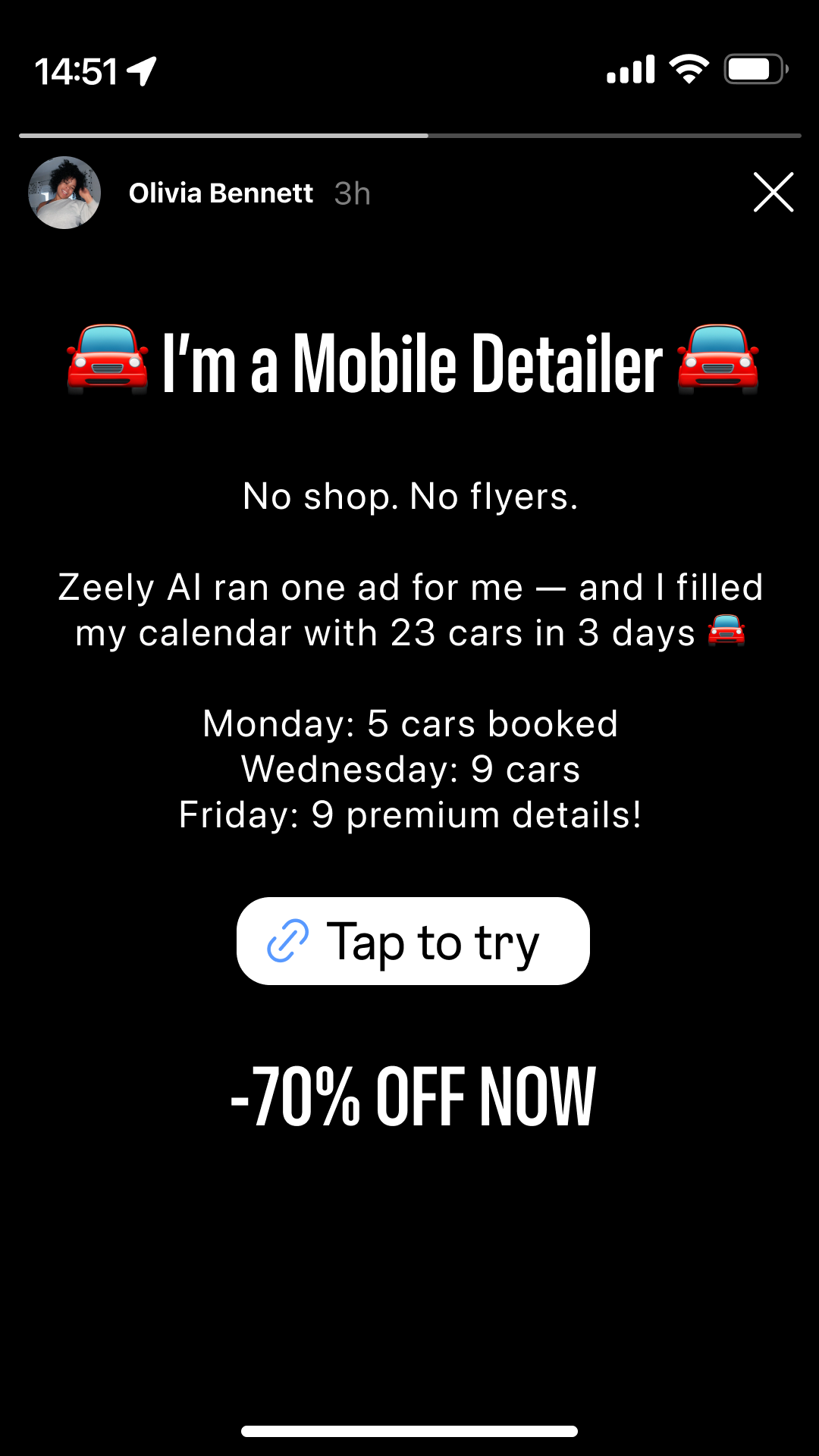 Zeely Facebook ad