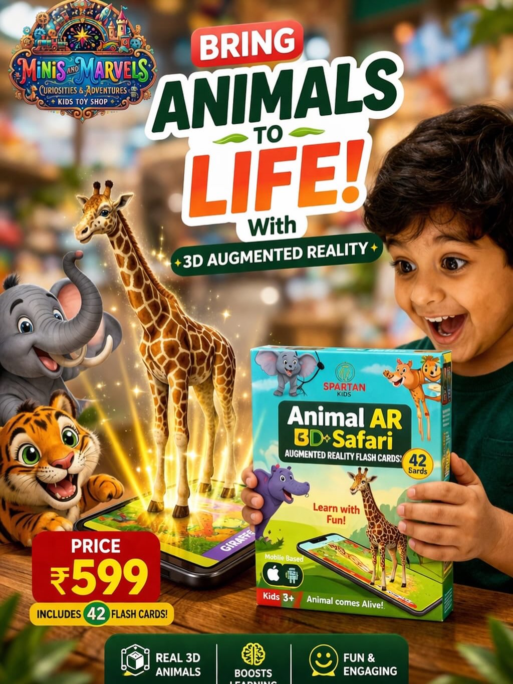 minisandmarvels Facebook ad: Bring learning to life like never before!