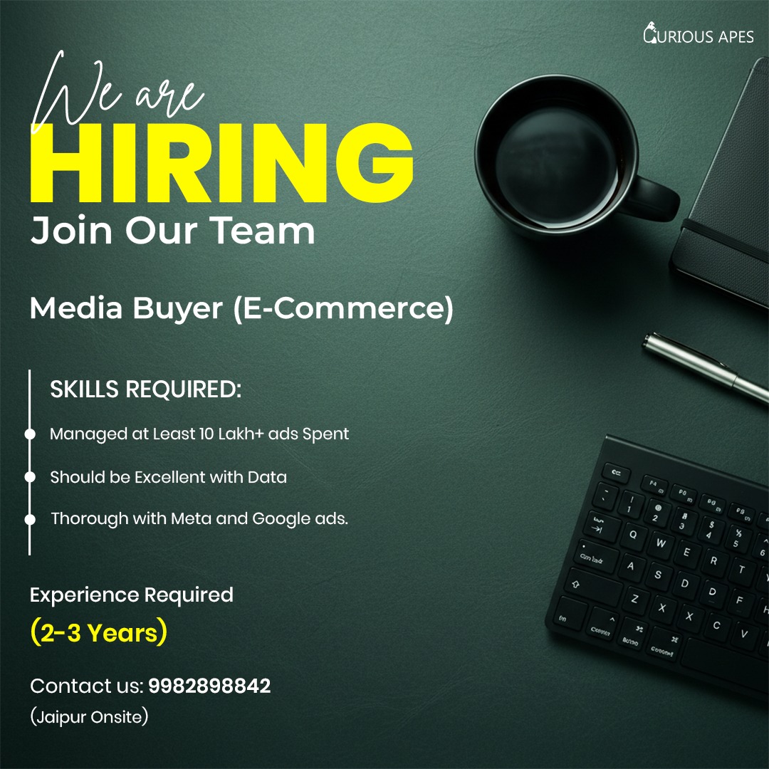 Curious Apes Facebook ad: Hiring Alert!