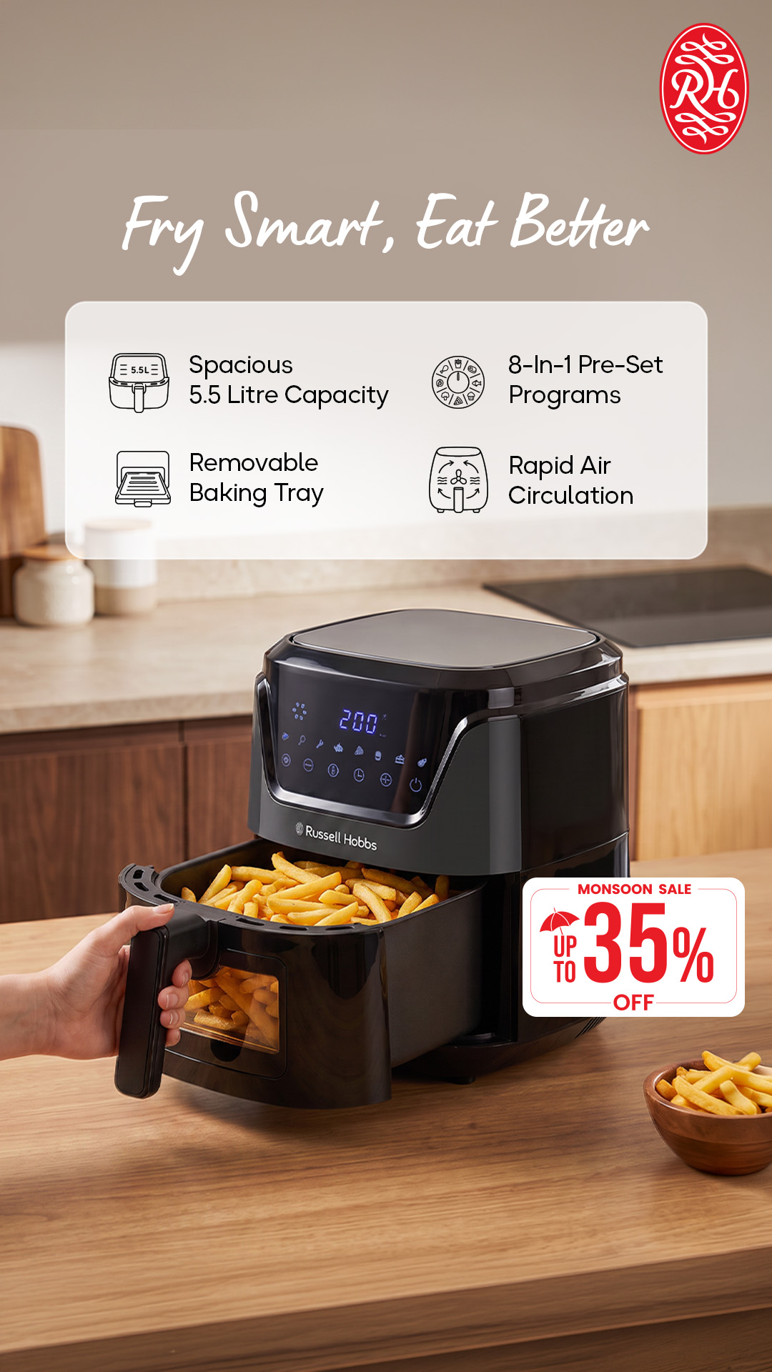 Russell Hobbs India Facebook ad from Aug 5, 2026